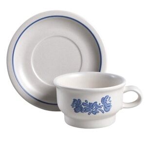 PFALTZGRAFF YORKTOWNE VINTAGE TEA CUPS AND SAUCERS